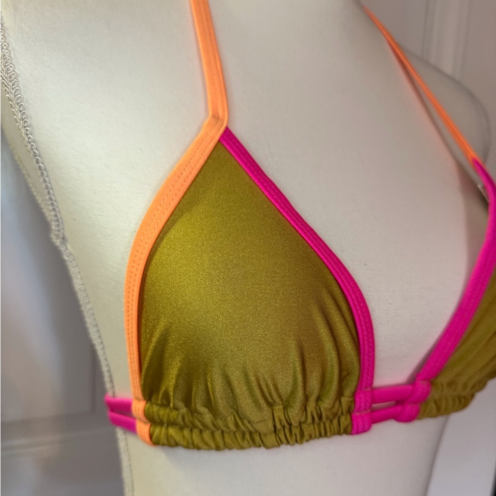 “CASA B” Cabo Verde Triangle Brazilian Bikini Top - Picture 8 of 11